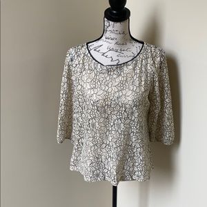 LOFT Petite Lacy Blouse